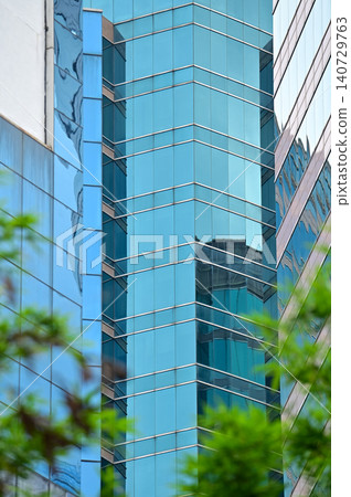 Windows of business building. Modern city building. Building abstract.  Building background. 140729763