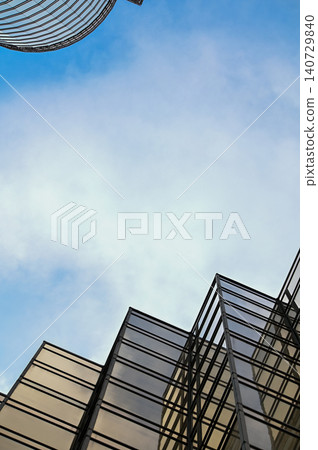 Exterior of modern architecture, modern city building. Modern architecture abstract background, building abstract. Exterior of modern architecture, modern city building. Modern architecture abstract background, building abstract. 140729840