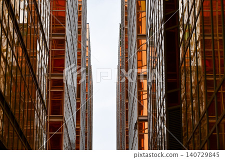 Exterior of modern architecture, modern city building. Modern architecture abstract background, building abstract. Exterior of modern architecture, modern city building. Modern architecture abstract background, building abstract. 140729845