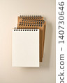 Spring notebook on a simple background. 140730646