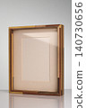 Wooden frame on a simple background. 140730656