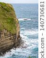 The sheer cliffs and Pacific Ocean of Ubara Ideal Village, Katsuura City, Chiba Prefecture 140730681