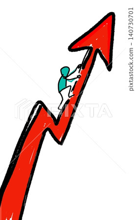 Career Growth Success Arrow Climbing Illustration for HR Presentations Career Growth Success Arrow Climbing Illustration for HR Presentations 140730701