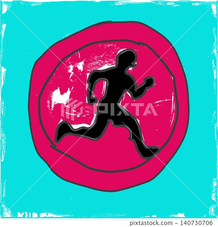 Running Man Silhouette Red Emergency Sign for Evacuation Designers Running Man Silhouette Red Emergency Sign for Evacuation Designers 140730706