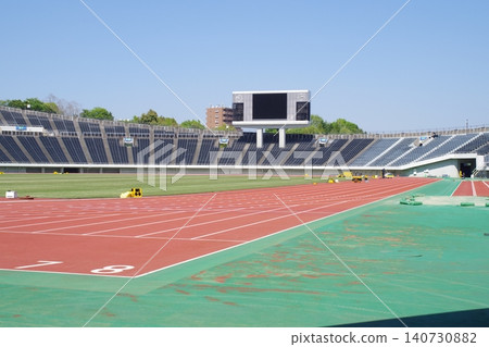 View of Hiroshima City Regional Park Soccer Stadium View of Hiroshima City Regional Park Soccer Stadium 140730882