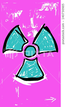 Radioactive Hazard Symbol Pop Art Graphic for Urban Designers Radioactive Hazard Symbol Pop Art Graphic for Urban Designers 140730985