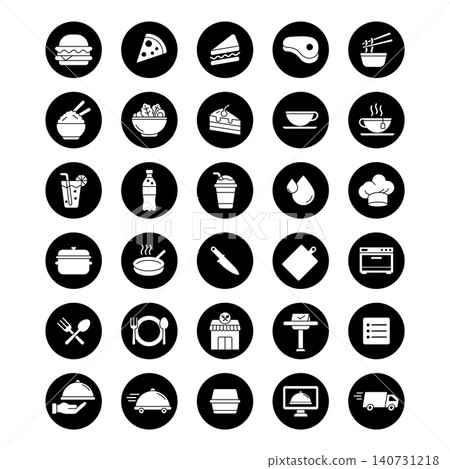 Food and Restaurant Line Icons Set design vector templates simple and modern Food and Restaurant Line Icons Set design vector templates simple and modern 140731218