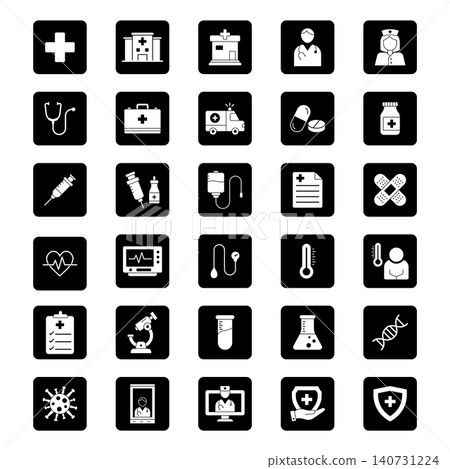 Healthcare and Medical Line Icon Set vector design templates simple and modern Healthcare and Medical Line Icon Set vector design templates simple and modern 140731224