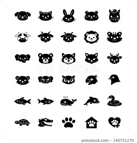 Animals Line Icons Set design vector templates simple and modern Animals Line Icons Set design vector templates simple and modern 140731270