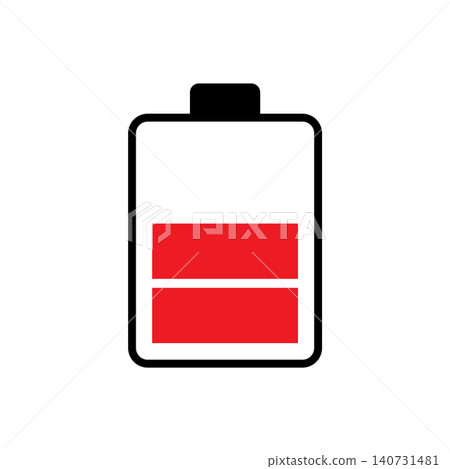 Battery icon vector design element templates simple 140731481