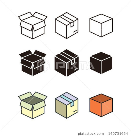 Box icon symbol design templates Box icon symbol design templates 140731634