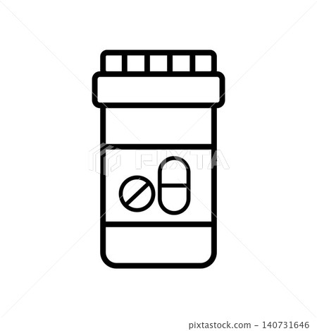 Pill Bottle icon vector design templates Pill Bottle icon vector design templates 140731646
