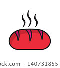 Bread icon vector design templates simple and modern concept 140731855