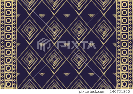 Geometric ethnic Aztec pattern. Geometric ethnic pattern. Ethnic pattern. Navajo, Native American tribal fabric design for clothing, textile, wrapping, background, wallpaper, carpet, embroidery, print 140731860