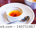 Crème brûlée is a French name meaning "burnt cream." 140731867
