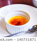 Crème brûlée is a French name meaning "burnt cream." 140731871