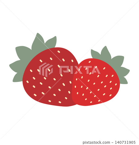 Ripe red strawberries presenting fresh delicious fruit Ripe red strawberries presenting fresh delicious fruit 140731905