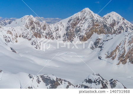 Kluane National Park, Yukon Territory, Canada: A breathtaking aerial view of 6,000-meter peaks and glaciers. A must-see tourist attraction. 140731988