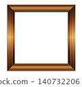 Square wooden frame mockup brown gold gradient 140732206