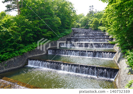 Step-type overflow channel at Okusawa Water Source (around early summer 2026) Step-type overflow channel at Okusawa Water Source (around early summer 2026) 140732389