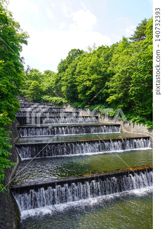 Step-type overflow channel at Okusawa Water Source (around early summer 2026) Step-type overflow channel at Okusawa Water Source (around early summer 2026) 140732393