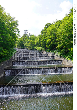 Step-type overflow channel at Okusawa Water Source (around early summer 2026) Step-type overflow channel at Okusawa Water Source (around early summer 2026) 140732395