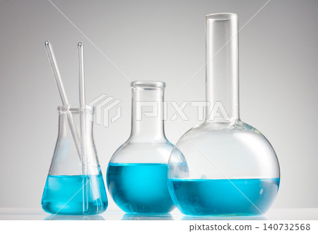 Laboratory equipment beakers and flask Laboratory equipment beakers and flask 140732568