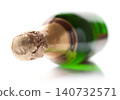 Champagne wine bottle on white background. 140732571