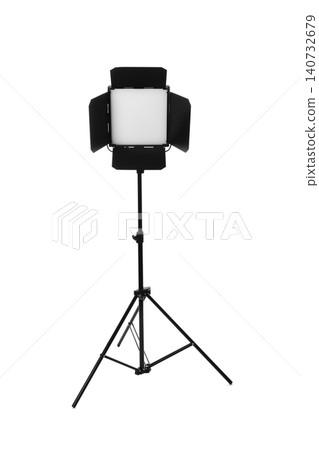 Professional lighting equipment for video production isolated on white Professional lighting equipment for video production isolated on white 140732679