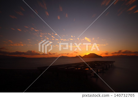 Seaside town of Turgutreis and spectacular sunsets Seaside town of Turgutreis and spectacular sunsets 140732705