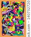 Graffiti video games doodles hand drawn vector illustration , background design element 140732720