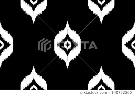 Seamless ikat oriental design pattern. ikat geometric ethnic pattern. ikat pattern design for clothing, textile, wrapping, background, wallpaper, carpet, embroidery, print, vector, illustration design Seamless ikat oriental design pattern. ikat geometric ethnic pattern. ikat pattern design for clothing, textile, wrapping, background, wallpaper, carpet, embroidery, print, vector, illustration design 140732860