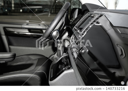 Closeup view of new modern car inside Closeup view of new modern car inside 140733216