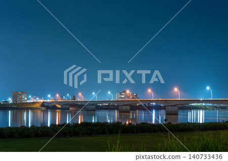 Night view of Akae Bridge Night view of Akae Bridge 140733436