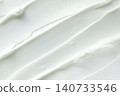 Cosmetic face or body cream texture. Skincare moisturizer cream texture background for beauty product promotion, hydration treatment and clean beauty aesthetic. 140733546
