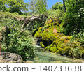 Waterfall Capelli di Venere, small mountainside cascade surrounded by vegetation, close to a ruined mill, Casaletto Spartano, Province of Salerno, Italy 140733638