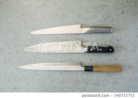三種長刃刀具（柳刃刀、牛刀、魚片刀） 140733755