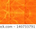 Old dirty cracked concrete worn cement texture weathered wall damaged grunge broken rough background orange bright 140733791