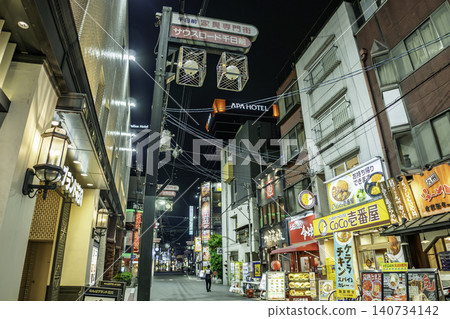 大阪府大阪市千日前南路難波大阪夜景 大阪府大阪市千日前南路難波大阪夜景 140734142