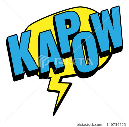 KAPOW Comic Book Pop Art Lightning Bolt Graphic KAPOW Comic Book Pop Art Lightning Bolt Graphic 140734223
