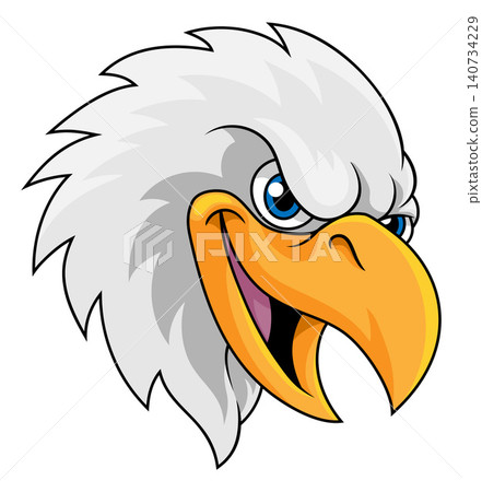 Bald Eagle Falcon Hawk Cartoon Sport Team Mascot Bald Eagle Falcon Hawk Cartoon Sport Team Mascot 140734229