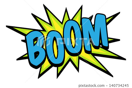 BOOM Comic Book Pop Art Starburst Burst Graphic 140734245