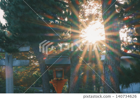[Fushimi Inari Taisha Shrine] A historical temple and shrine landscape representative of Kyoto. 140734626