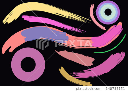 colorful vector background for brush strokes 140735151