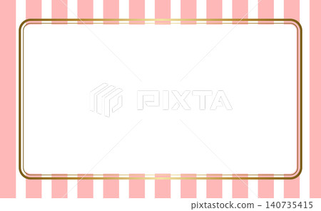 Red vertical stripes × gold frame: An elegant and stylish decorative frame (transparent background) Red vertical stripes × gold frame: An elegant and stylish decorative frame (transparent background) 140735415