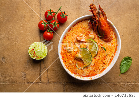 Tom Yam kung Spicy soup Tom Yam kung Spicy soup 140735655