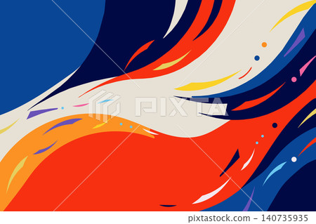 abstract background with blue waves 140735935