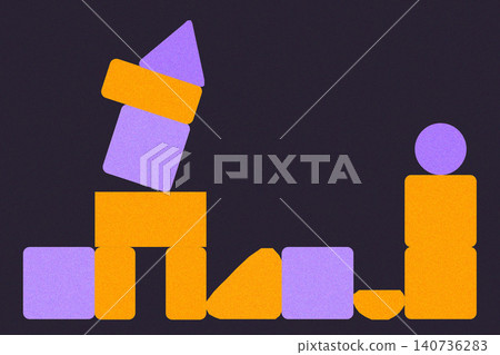 wooden blocks with the word idea and leader wooden blocks with the word idea and leader 140736283