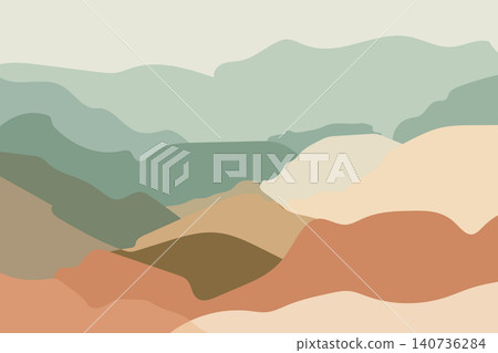 mountain landscape with blue sky 140736284