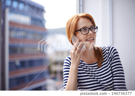 Glasses, phone call and woman at window in office for networking, connection or discussion. Communication, smile and creative professional on smartphone for consulting, online chat or business advice Glasses, phone call and woman at window in office for networking, connection or discussion. Communication, smile and creative professional on smartphone for consulting, online chat or business advice 140736377